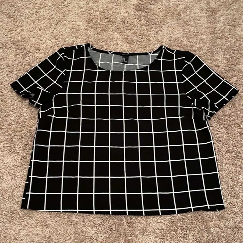 Plaid blouse